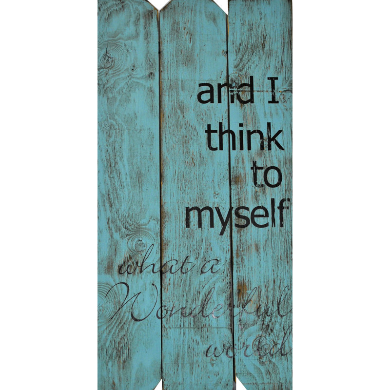 Rustic Signs Wonderful World Wall Décor & Reviews Joss & Main
